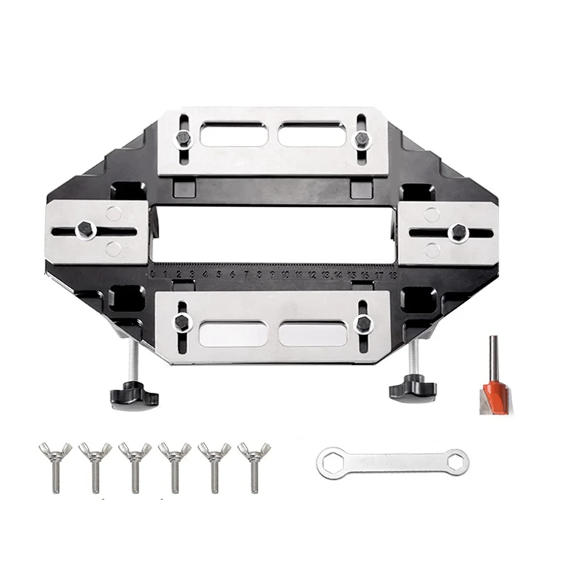 

Metal Door Hinge Jig Woodworking Door Hinge Template ,Slotting Locator,Suitable For Door Lock Jig And Router Jig