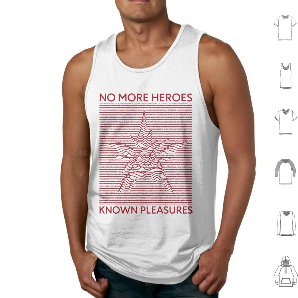 

005-Known Pleasures [ W / R ] Tank Tops Print Cotton No More Heroes Nomoreheroes No More Heroes Nmh Wii Suda Suda 51 51