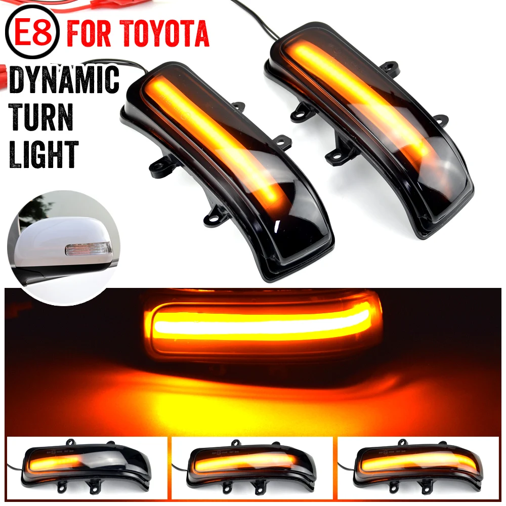 

For Toyota Alphard AH20 Vellfire 4Runner Highlander RAV4 Dynamic Turn Signal Light Side Mirror Indicator Sequential Blinker Lamp