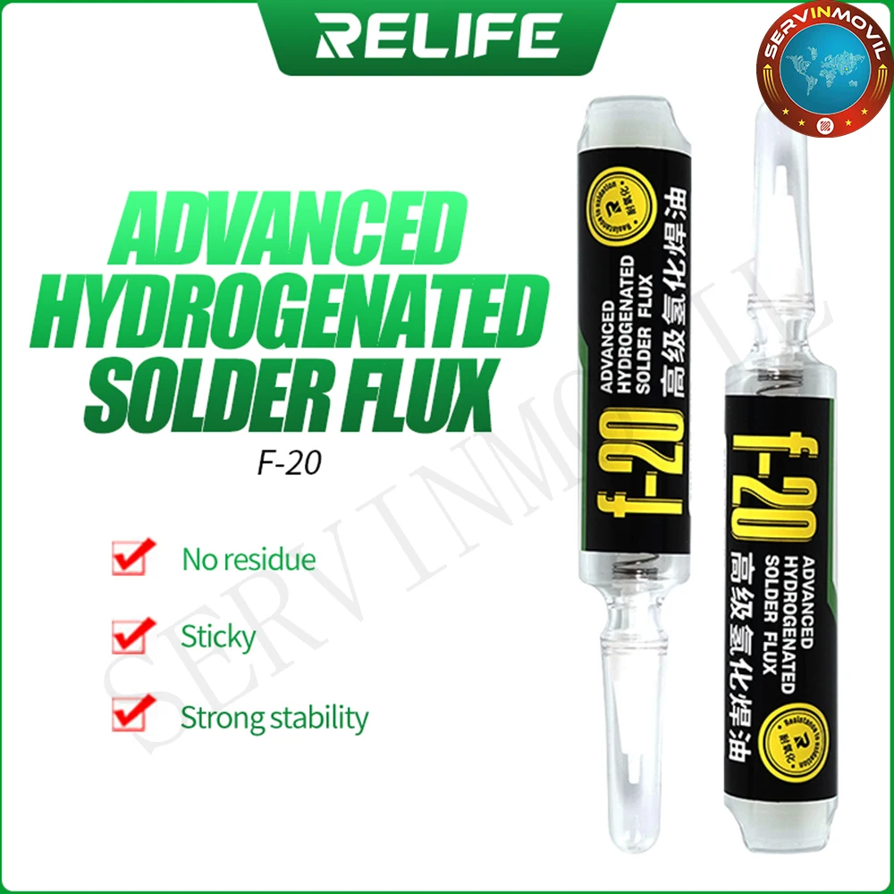 

RELIFE F-20 Solder Paste Flux Lead-Free NO-Clean SMD Soldering Flux for Phone Soldering PCB BGA SMD Rework Repair