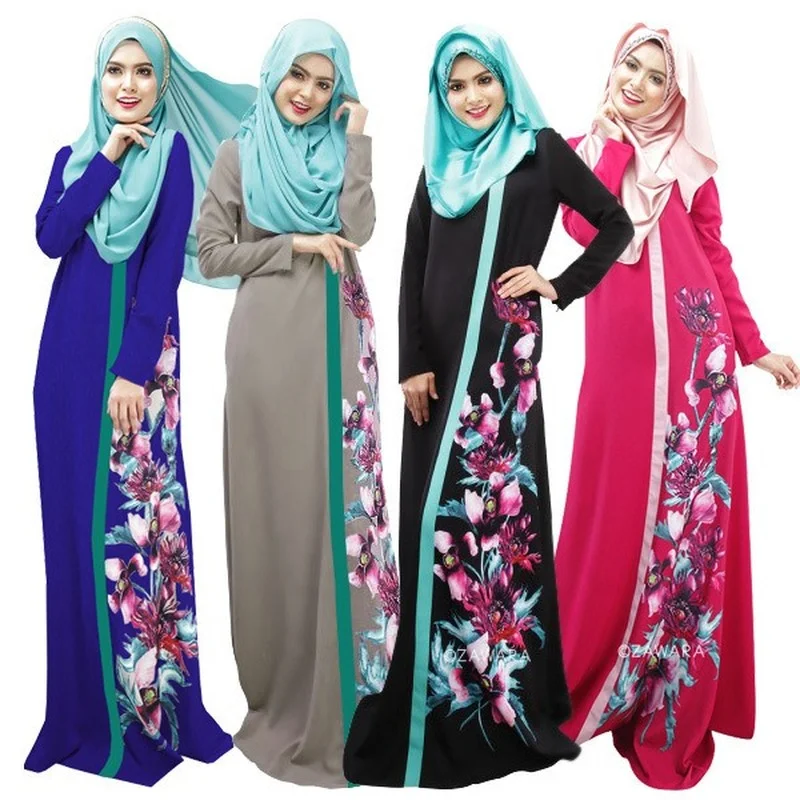 Abaya Дубай для женщин мусульманское модное платье Ong цифровой принт арабский халат европейская одежда Abayas для женщин турецкие платья
