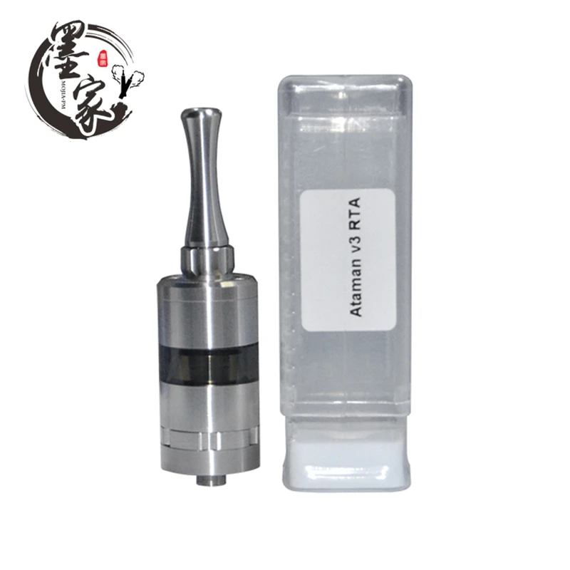 

Ataman V3 MTL RTA 2ml 22mm Atomizer 510 Thread E Cigarette Rebuildable Tank Single Coil Vape vs Kayfun Lite Taifun GTR RTA