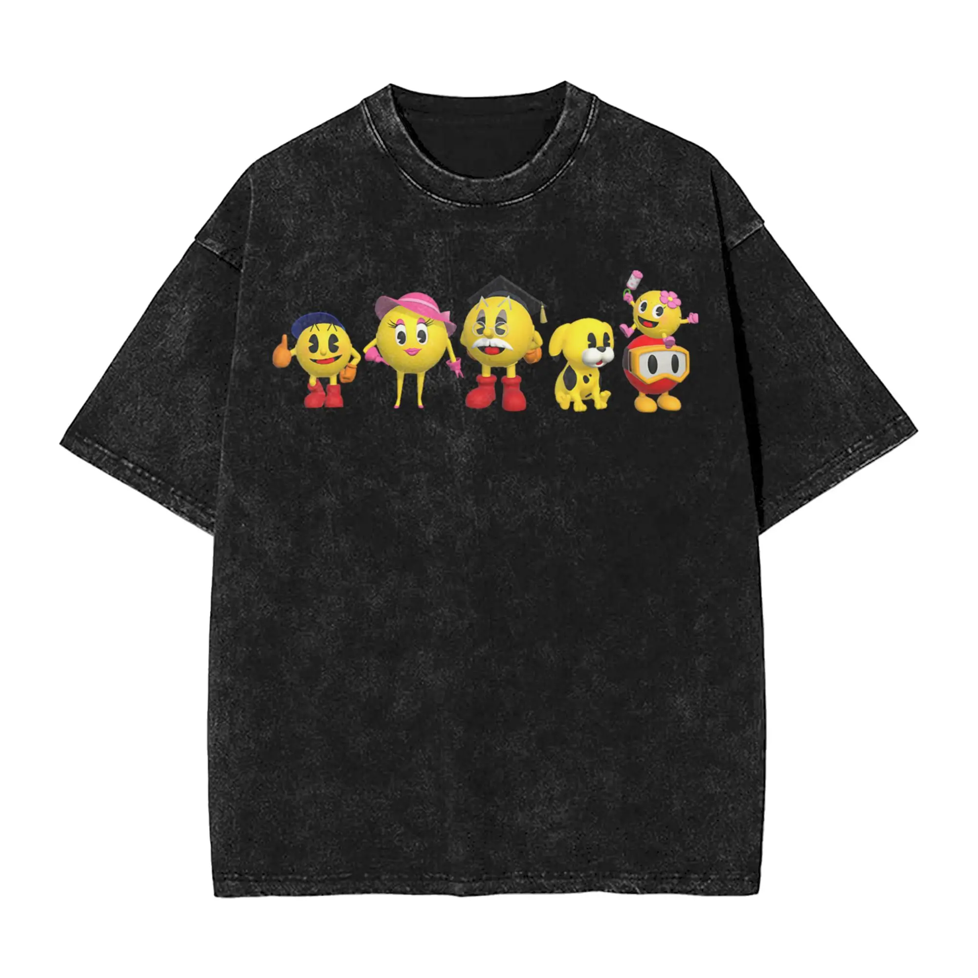 Фото Мужская футболка с принтом PAC Man Game Gamer, модные летние футболки PACMan, забавные свободные хлопковые футболки в стиле Y2K, подарок на день рождения №1