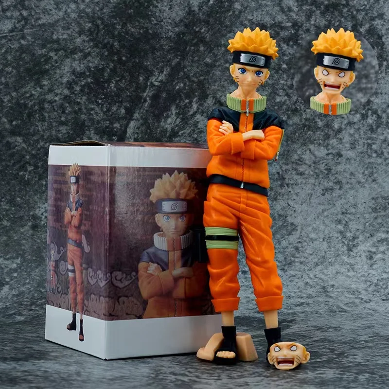 

Naruto Figure Shippuden GK Uzumaki Naruto Action Toy Figures Model Interchangeable Head Figma Decoration Collecting Toys