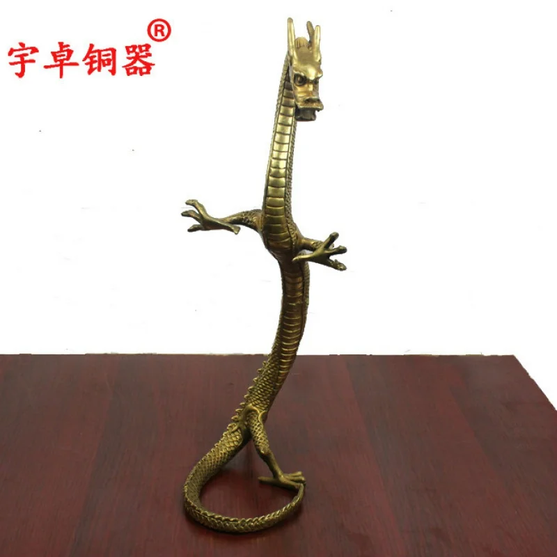 

Yuzhuo бронзовая посуда из чистой меди дракон латунь Дракон Медь Дракон вертикальный Дракон украшения для дома