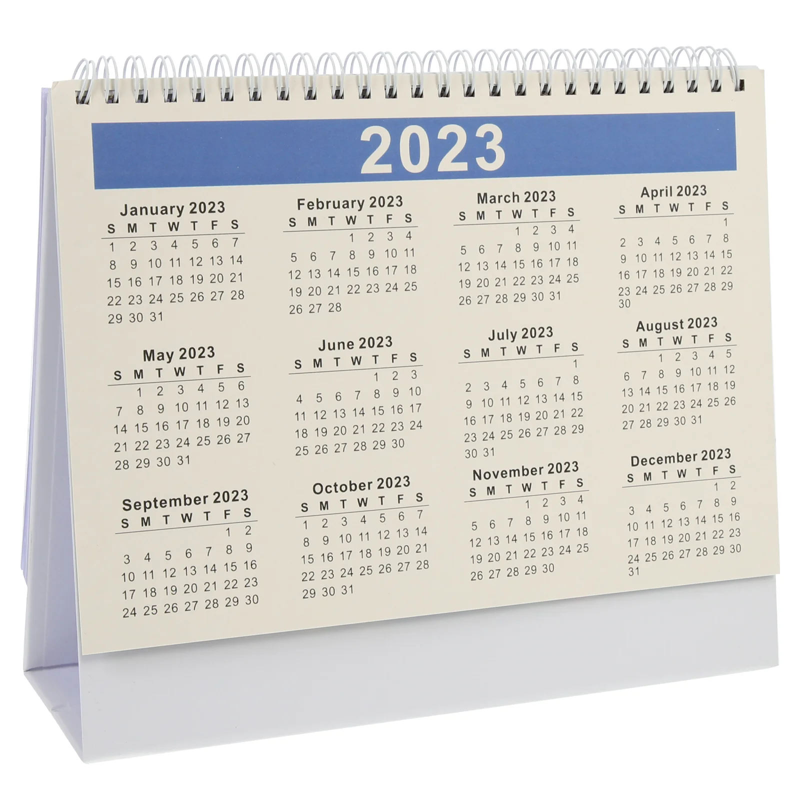 

Calendar Planner Calendar Decorative Desk 2023 Calendar Convenient Coil Calendar Desktop Adornment for Gift Office