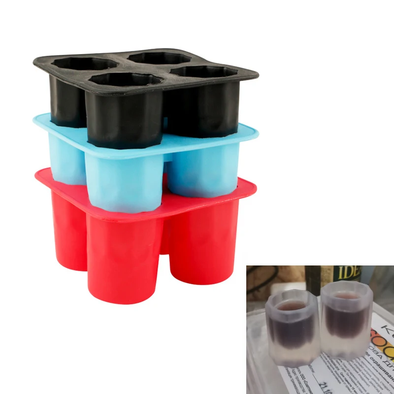 

Ice Cup Cube Tray Mold Makes Shot Glasses Ice Mould Novelty Gifts Ice Cube Tray Summer Drinking Tool Ice Shot Glass Mold
