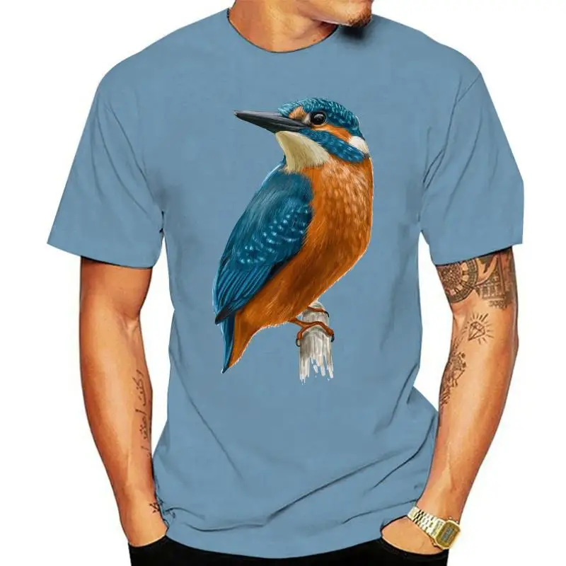 

Kingfisher Art Design Mens T Shirt Fishing Fish Wildlife Bird British Birds Love Streetwear Tee Shirt