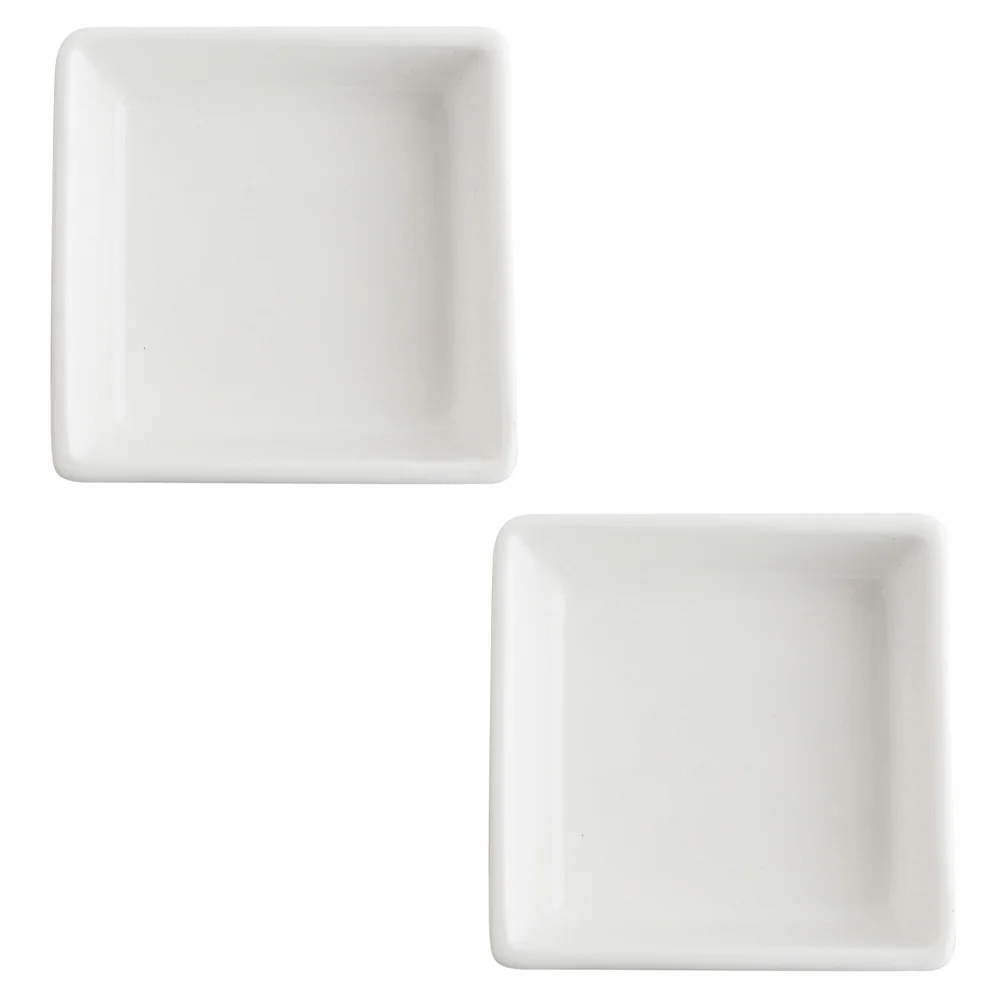 

2pcs Ceramic Sauce Dish Household Seasoning Plate Appetizer Plates for Home