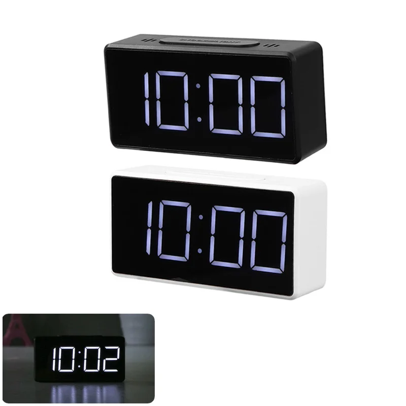 Usb Desktop Electronic Alarm Clock °c-℉ Temperature Tester-white Light 2 Levels Of Brightness