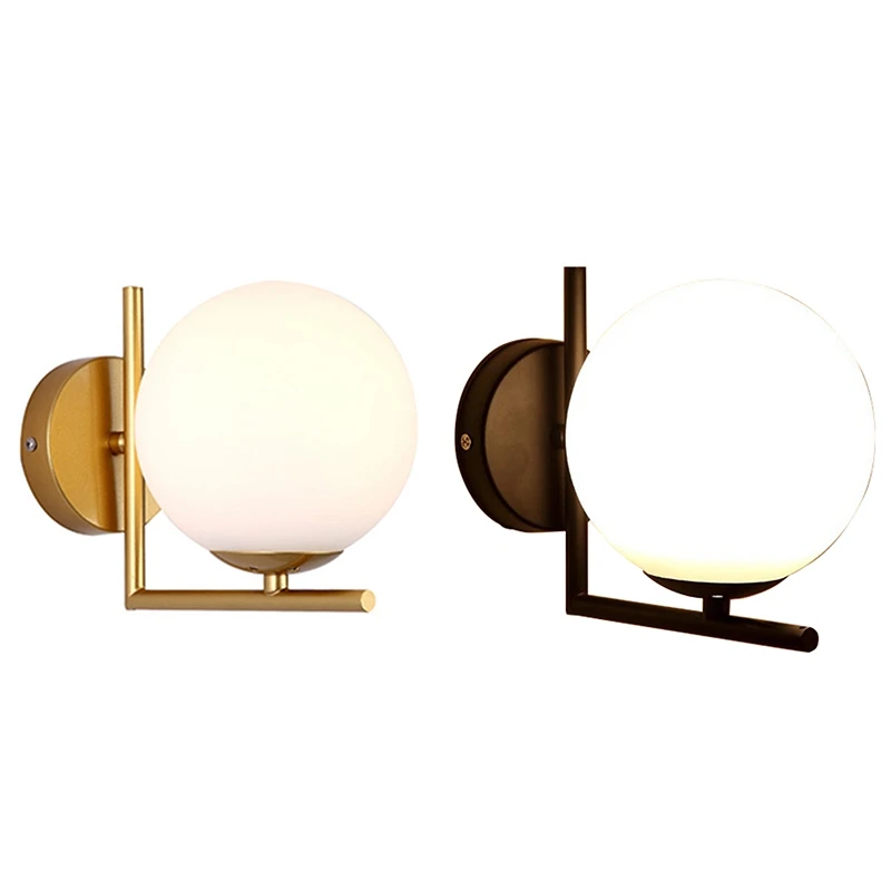 Promotion! Modern Style Led Wall Lamp Nordic Glass Ball Passage Corridor Bedroom Bedside |