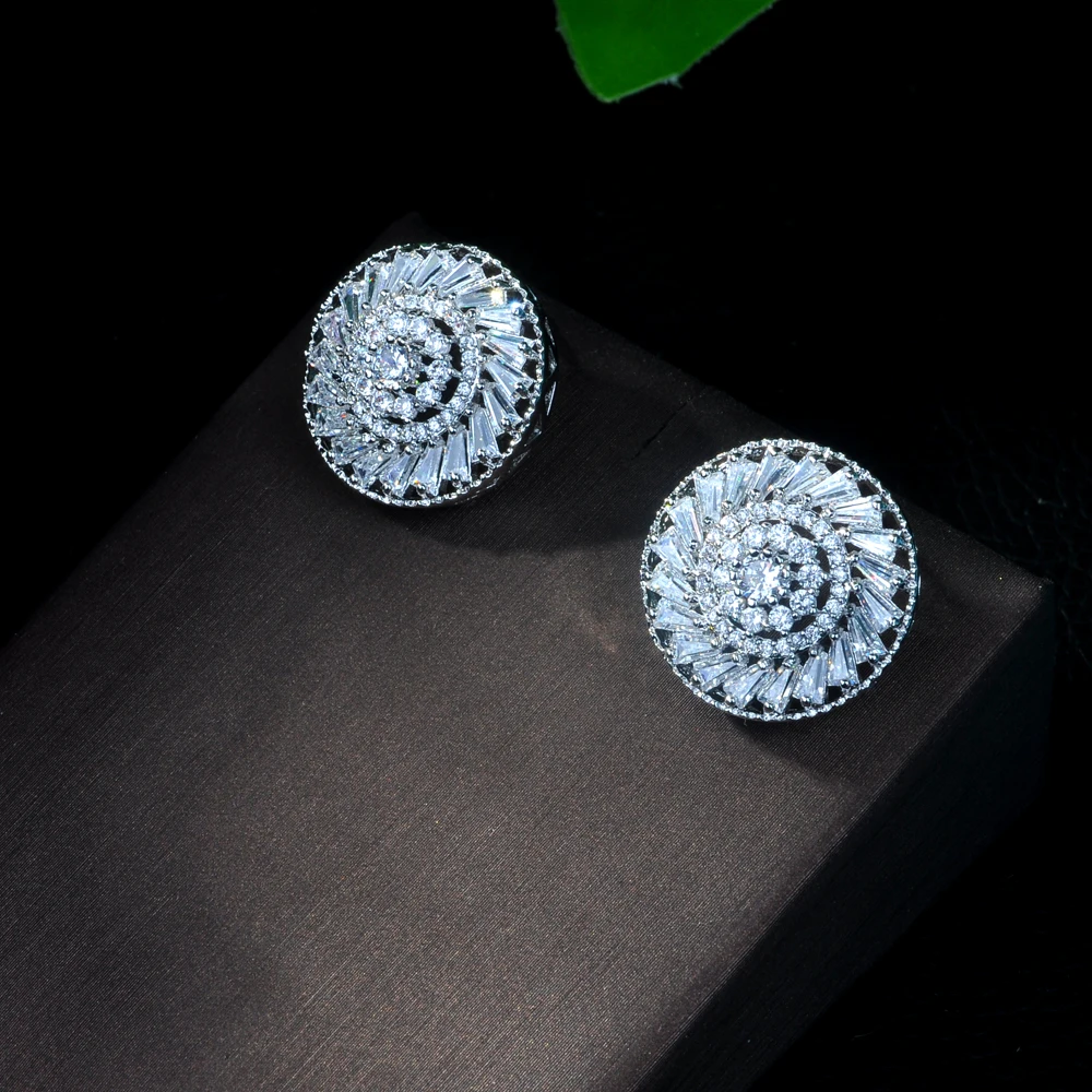 

Fashion Hot New Big Round Stud Earrings Jewelry Stud Dragonfly Cubic Zirconia Stone Fashion Brand Earring E-232