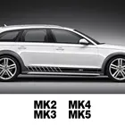 Наклейки на боковую дверь автомобиля в полоску, наклейка, автомобильный декор, аксессуары сделай сам для VW Volkswagen Golf 7 6 4 5 MK2 MK3 MK4 MK5 MK6 MK7 MK8