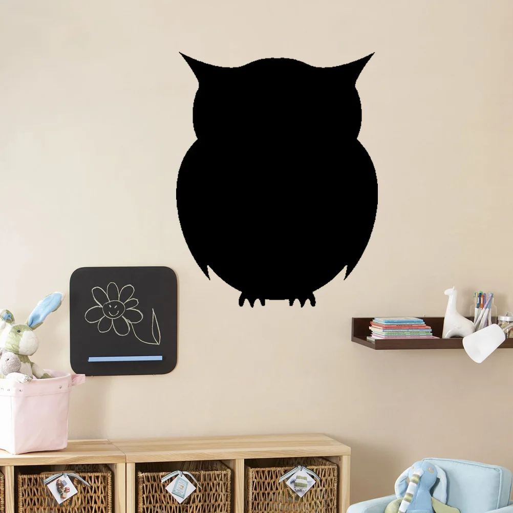 

1pc Wall Sticker Cartoon Waterproof PVC Owl Decals Chalkboard Stickers Blackboard Sticker for Home School