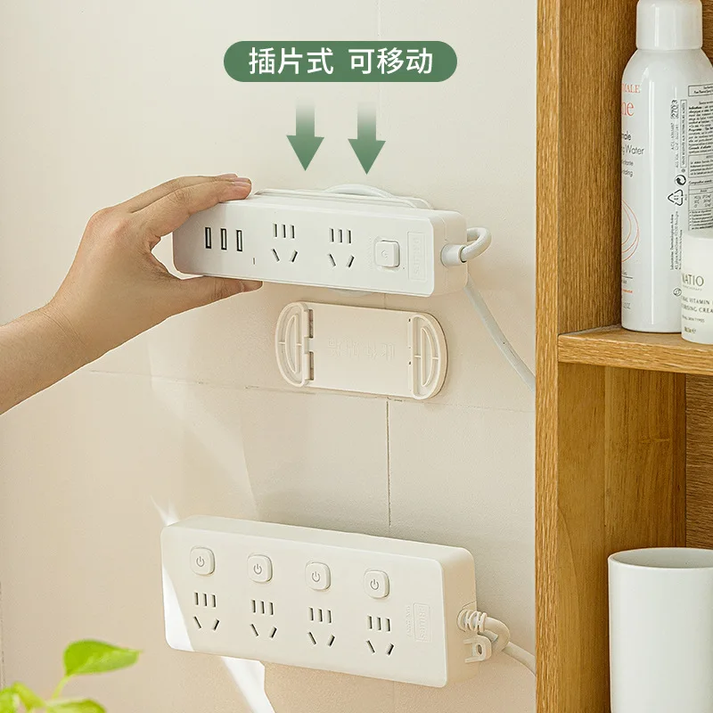 Многофункциональный настенный держатель для розетки типа Вставка без отверстий