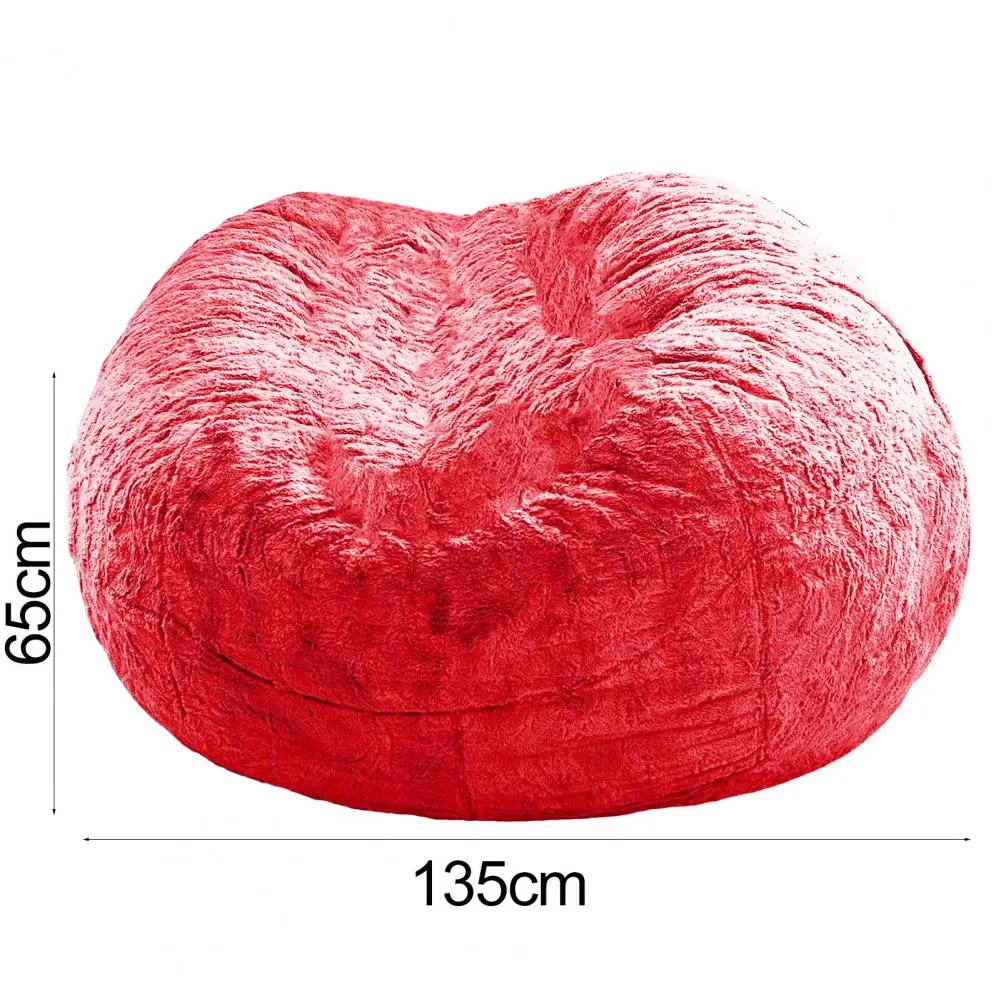 

Non-pilling Bean Bag Cover Soft Sofa Cover Anti-fading Home Big Round Ultra-soft Lazy Sofa Cover Anti-dirty