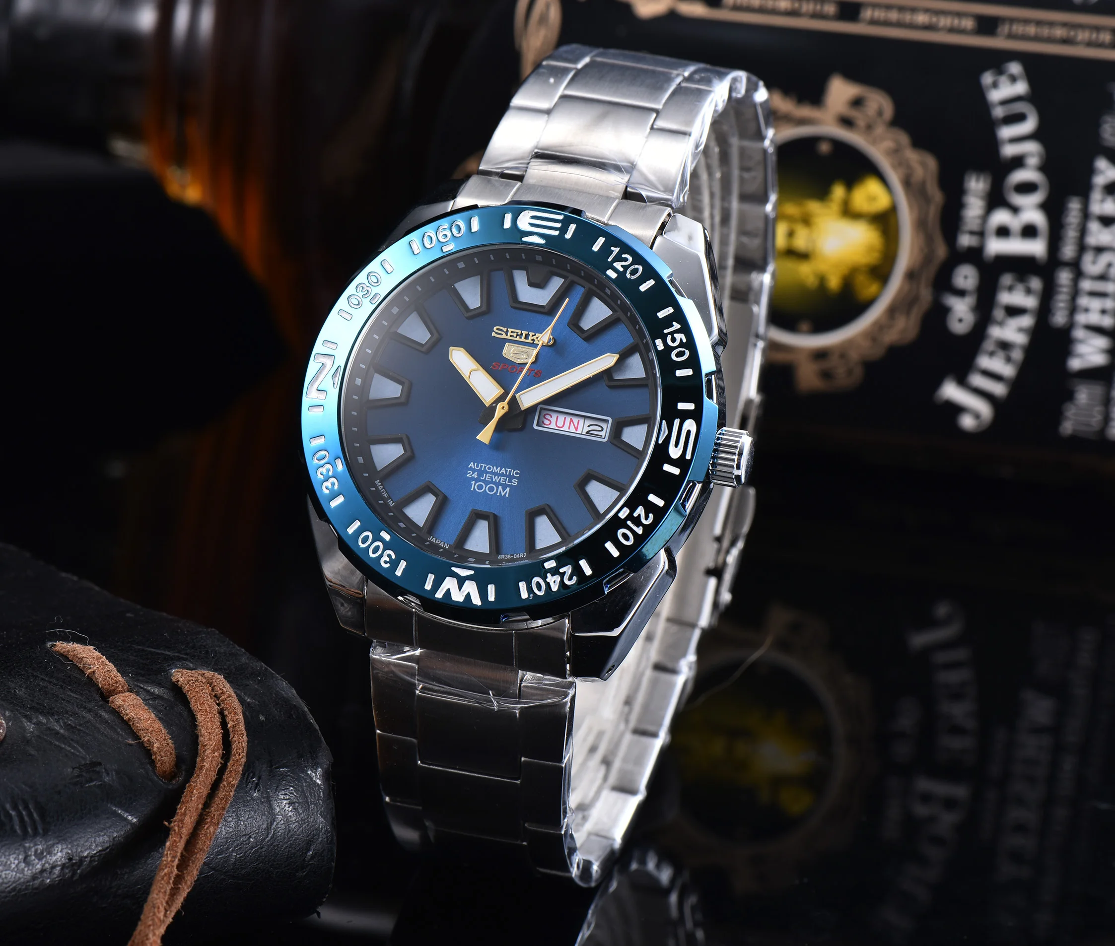 Новинка 2022 часы Seiko модные спортивные кварцевые роскошный календарь браслет из