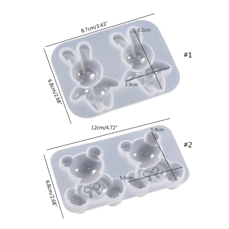Блестящие глянцевые банты для кролика медведя украшения силиконовые