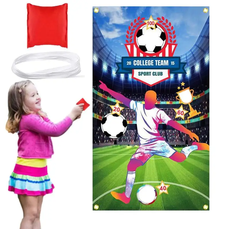 

Bag Toss Game Outdoor Outside Sports Bean Bag Tossing Toy For Kids Reusable And Washable Carnival Toss Games For Kids And Adults