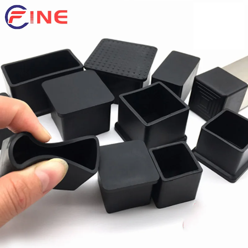 Leg Caps Table Feet Furniture Tube End Covers Tips Non-slip Floor Protector Pads Pipe Plugs