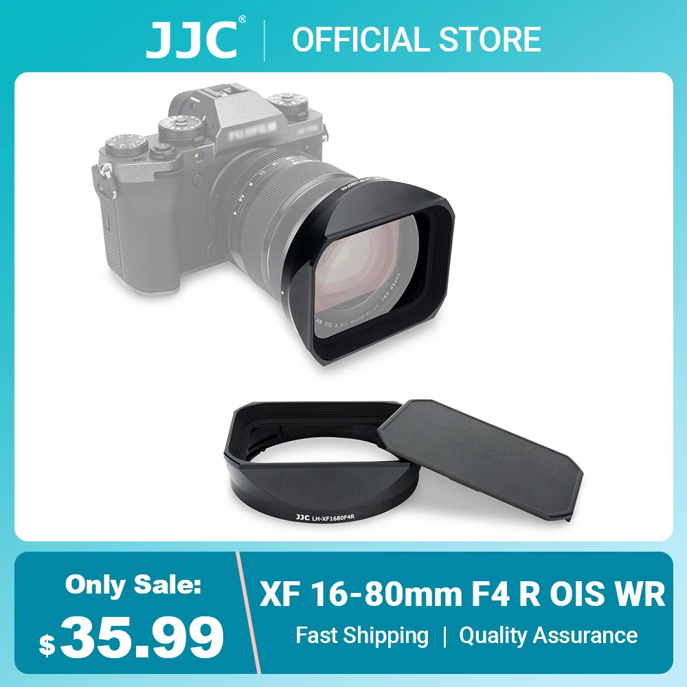 JJC XF 16-80 мм F4 квадратная бленда совместимая с Fujifilm XF 16-80 мм f/4 R OIS WR объектив для XT5 XT4 XT3 XH2 XH2S XT30II XT30