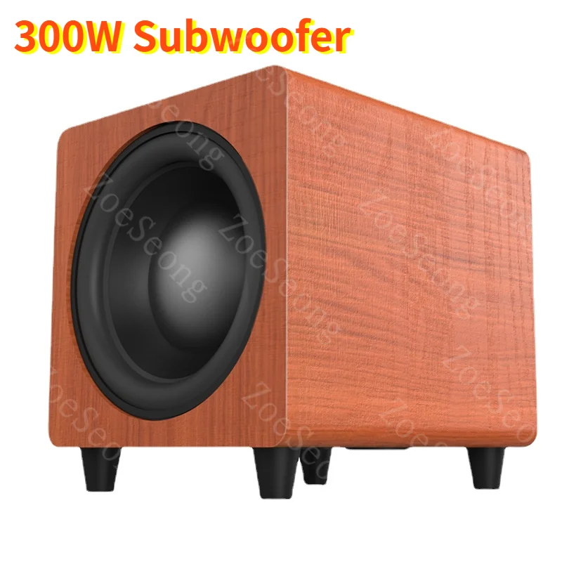 300W Subwoofer Soundbar for TV 2.1 Channel Home Theater System 10 Inch Wooden High Power Speakers 3D Stereo Boombox Sound Box PC
