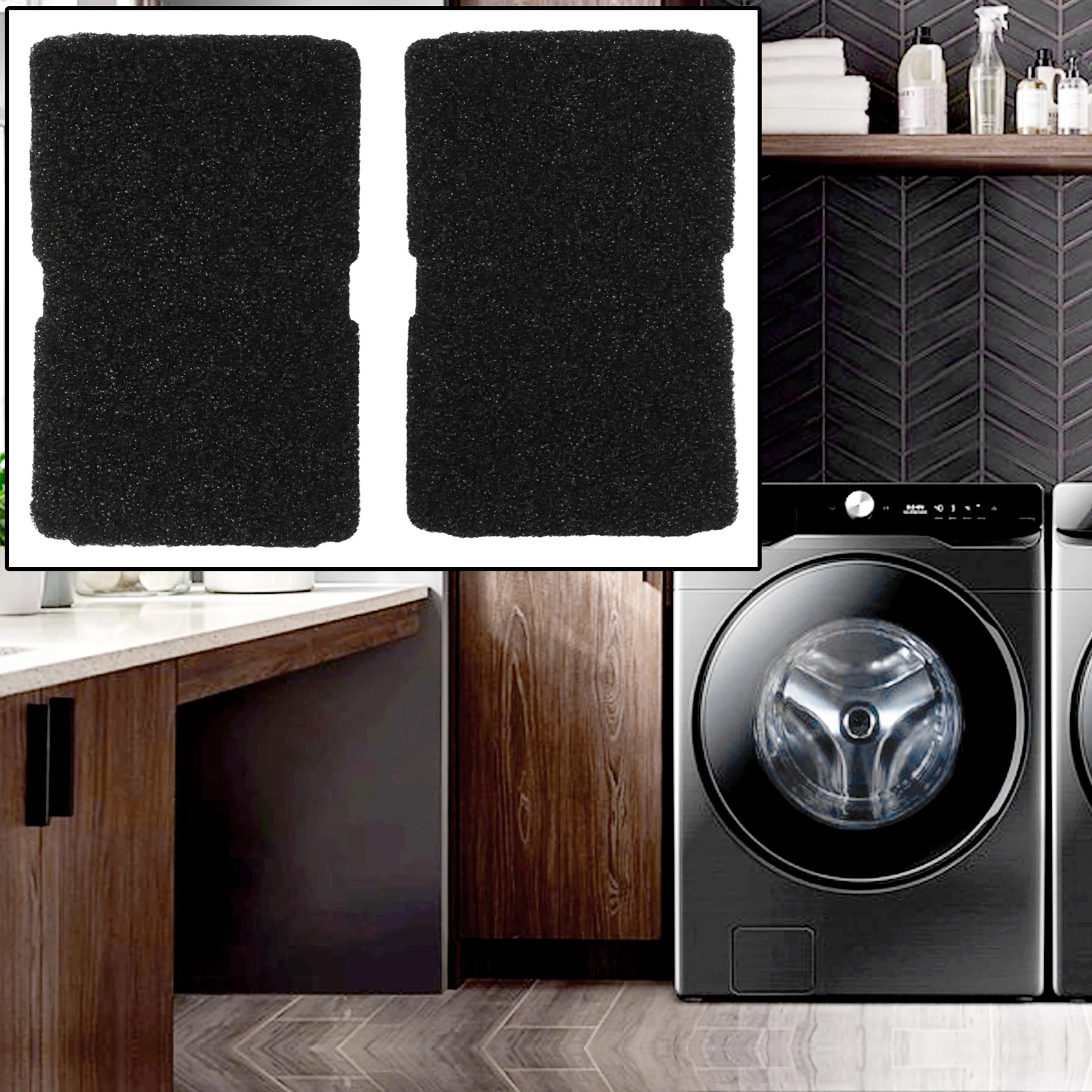 

2pcs Laundry Washer Dryer Filter For Beko DSX83410W Tumble Dryer Evaporator Filter Sponge 2964840100 Cleaning Filter