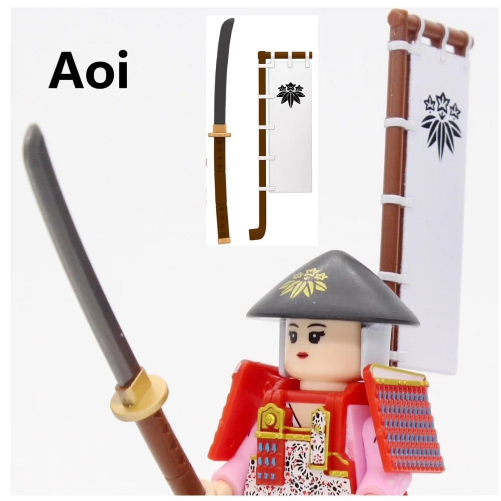 Фото Япония Seven Samurai Building Blocks Edo Period Tokugawa Ieyasu Oda Nobunaga Мини-фигурки игрушки №4