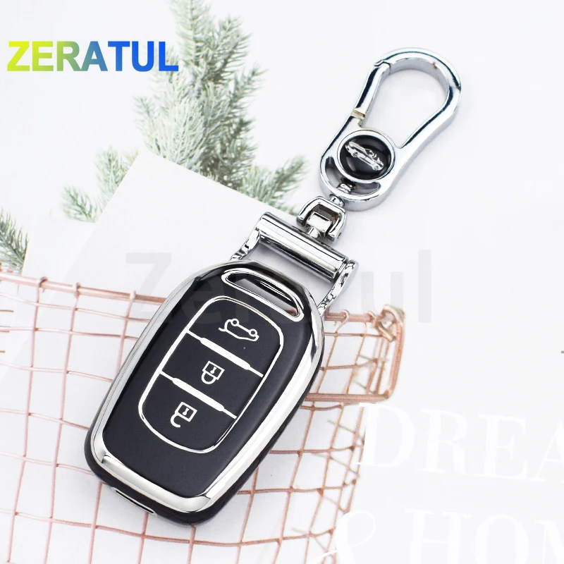 Чехол для автомобильного ключа из ТПУ чехол защитный Dacia Logan Renault Duster Captur Laguna Scenic