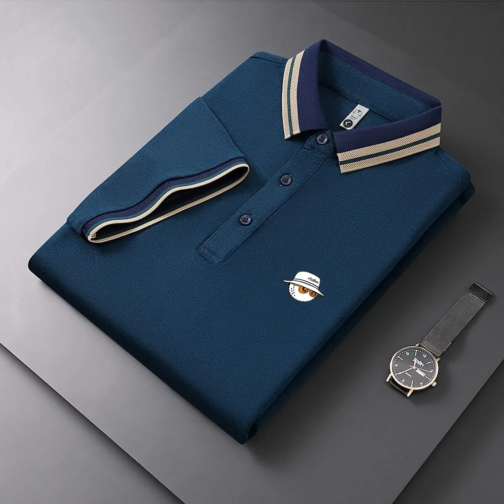 Golf Apparel Men's New Polo Knit Polo Shirt Summer Men's Classic Short Sleeve polo shirt Casual Golf Sports Jacket