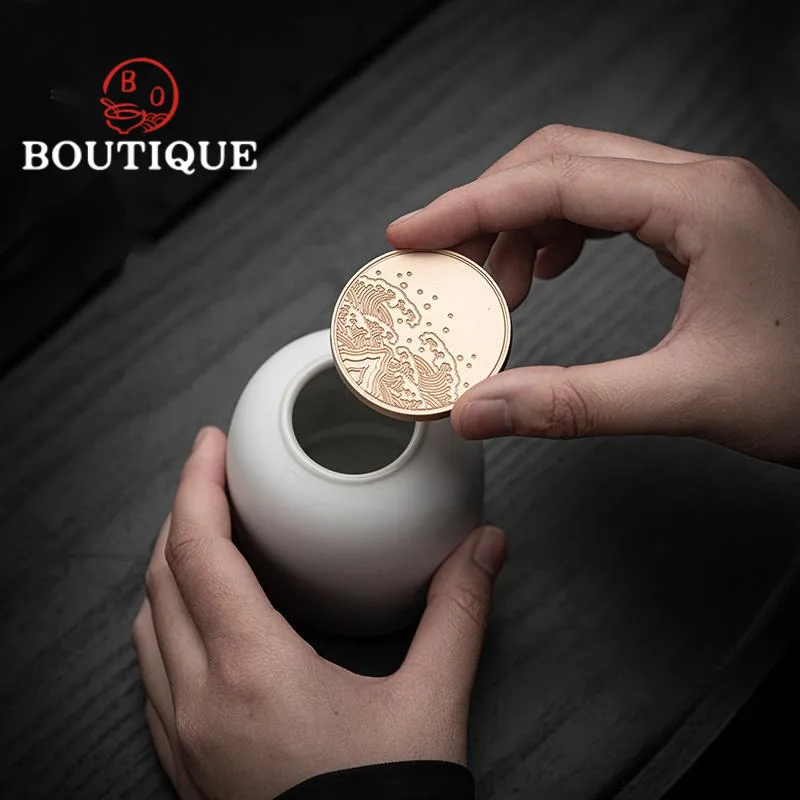 Дорожный портативный бытовой Керамический Мини-контейнер для хранения с крышкой