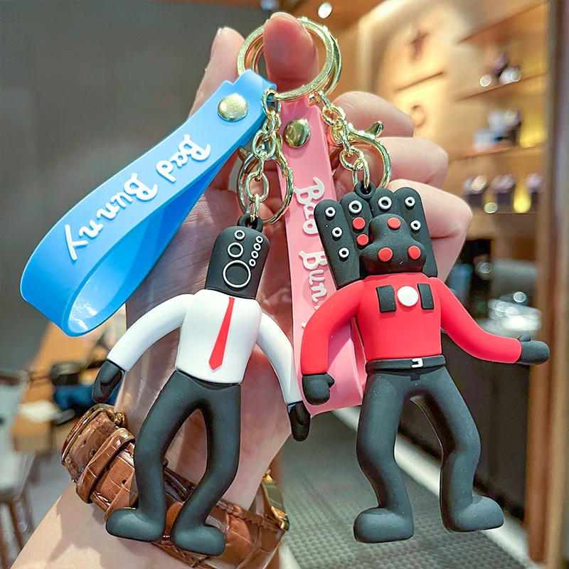 

Game Skibidi Toilet Simulator Keychain Peripheral Pendant Action Figures Anime Funy Bag Pendant Toys Kawaii Pvc Toy Decorate