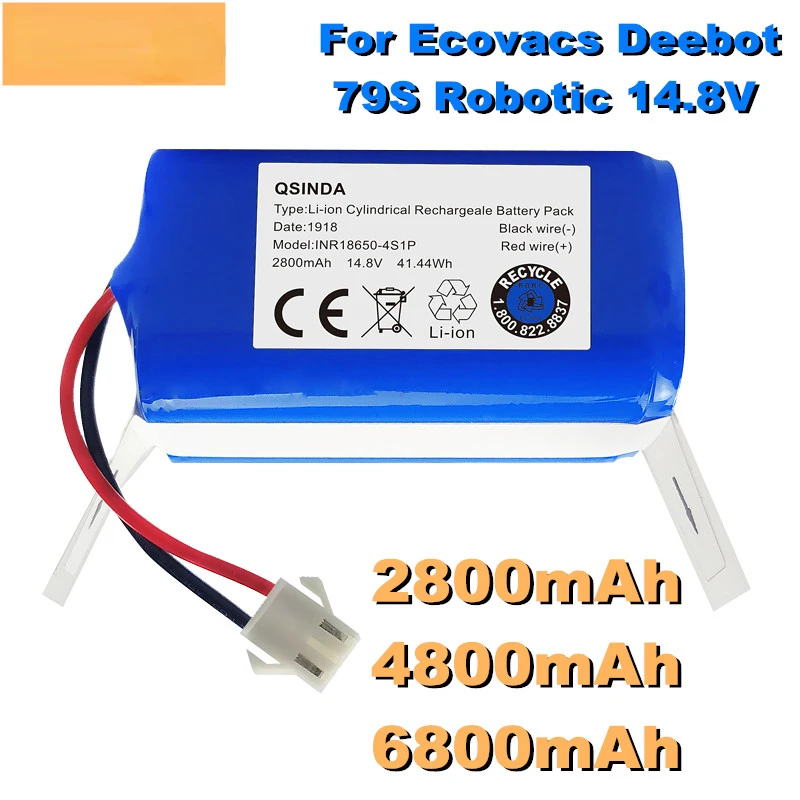 

100% high quality 14.8V 6800mAh robot Vacuum Cleaner Battery Pack replacement for chuwi ilife v7 V7S Pro Robotic Sweeper
