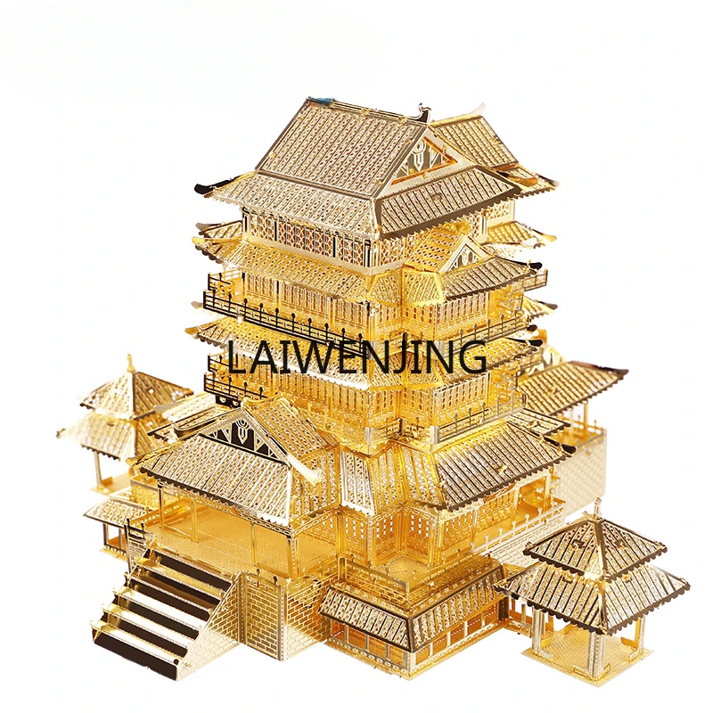 MJY Tengwang Pavilion металлическая сборная модель древнее здание 3D трехмерная