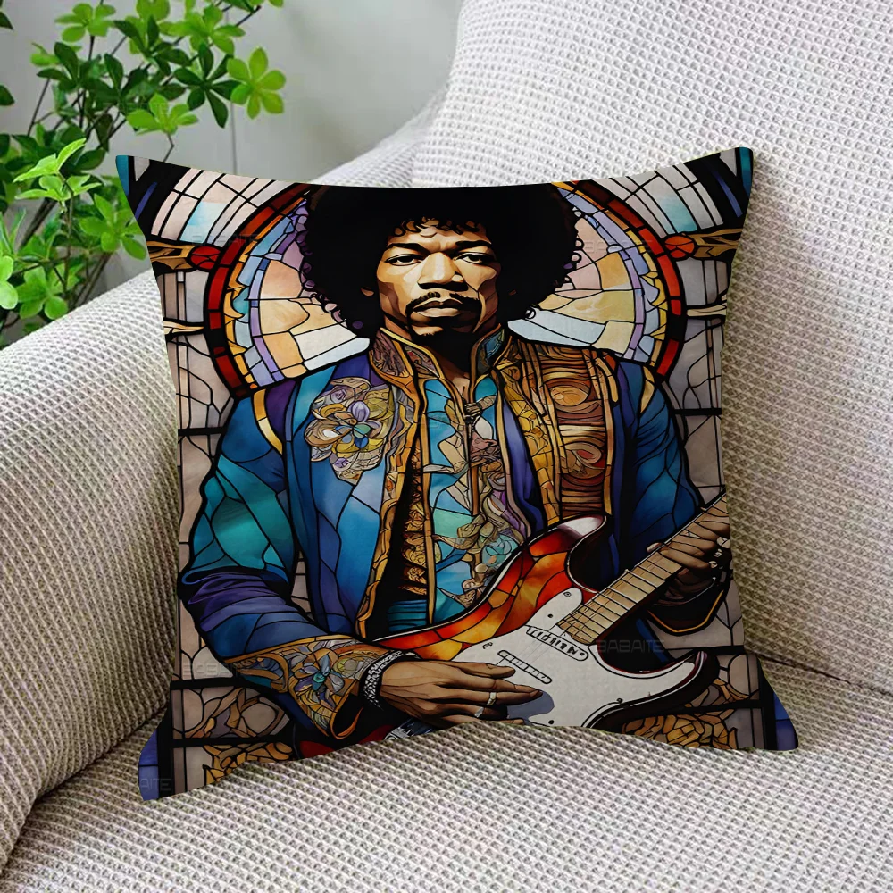 SINGER J-JIMI H-HENDRIX Pillowcases Home Bedding Decorative Pillow Cover Wedding Super Soft Case