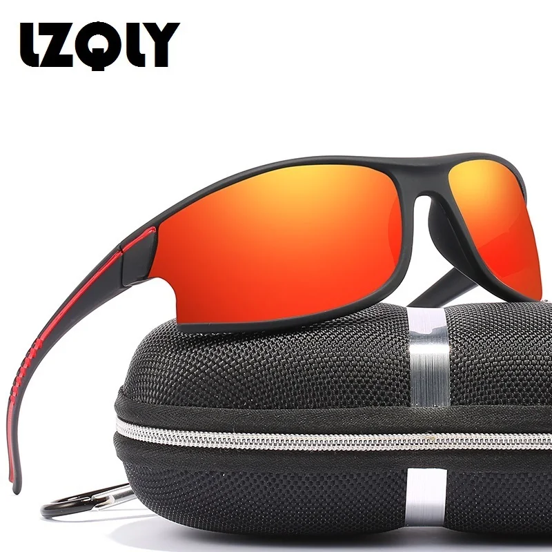 

High-Quality Semi-Rimless Sunglasses Men Women Fishing Hiking Sports Polarized Glasses Black Mirror Sun Glasses Vintage Shades