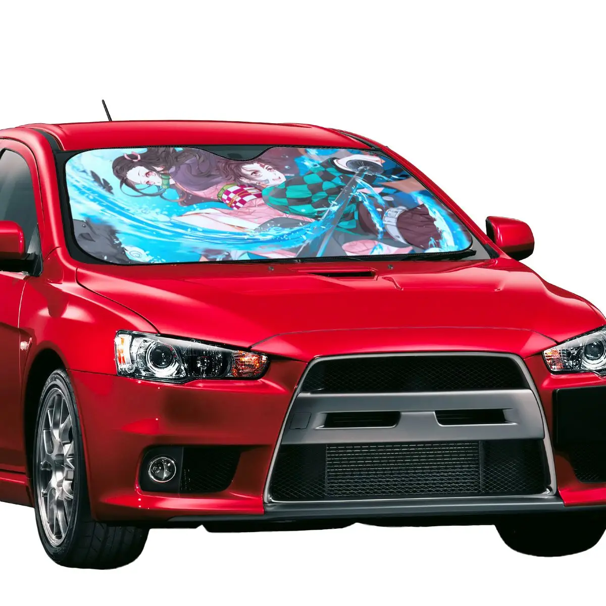 

Demon Slayer Kimetsu No Yaiba Sunshade Windscreen Nezuko Tanjirou Car Front Window Visor Windscreen Cover Sunscreen Curtain