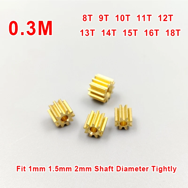 

Медная шестерня 8T-18T, модуль 0,3 м