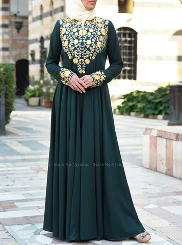 Женское мусульманское платье Абая эльбизе Дубай марокканский кафтан Турецкий Арабский куфтан кафтан молитвенная исламский халат одежда Арабская женская одежда