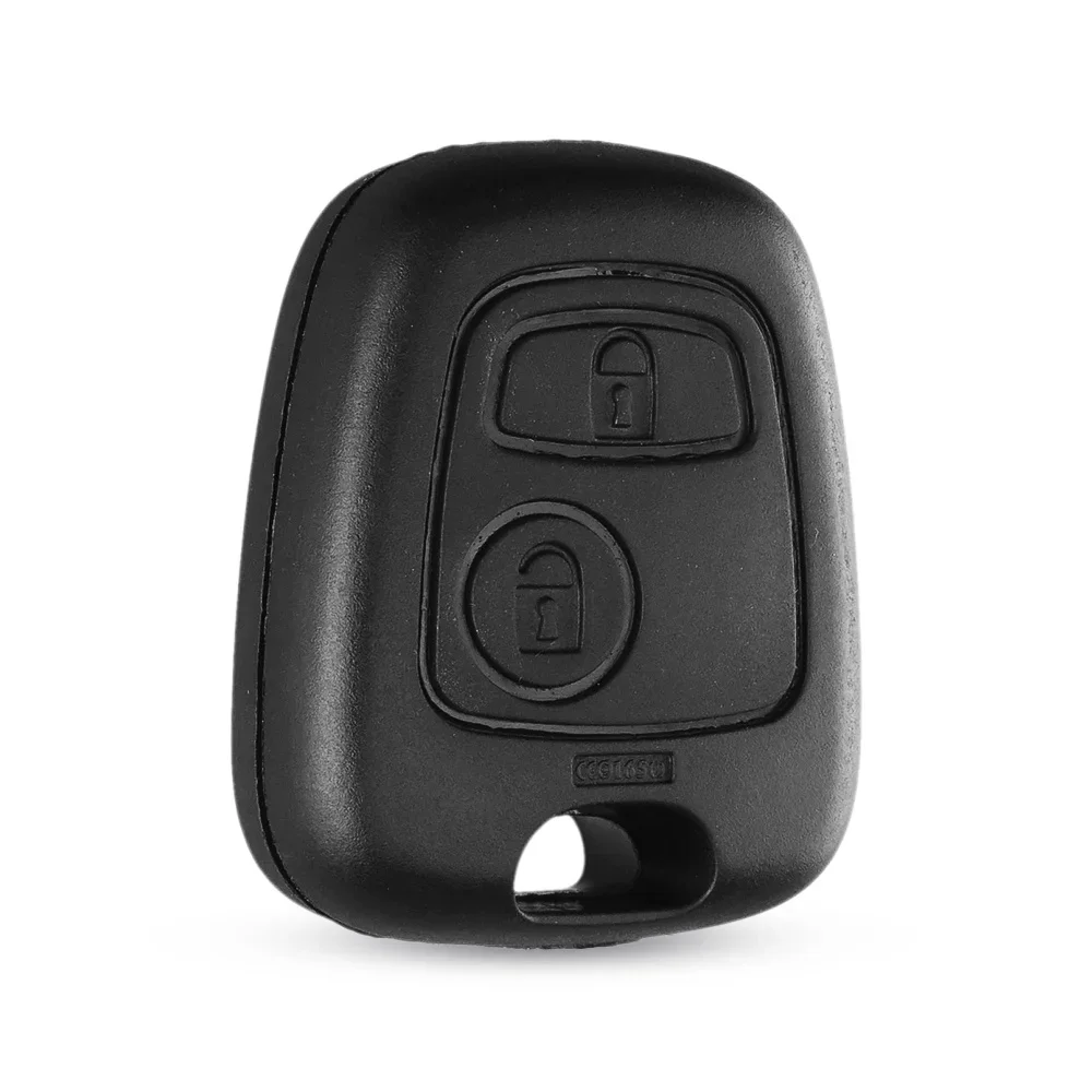 

KEYYOU для Peugeot 307 107 207 407 для Citroen C1 C2 C3 C4 XSARA Picasso корпус автомобильного ключа дистанционного управления Fob чехол 2 кнопки, необработанное лезвие