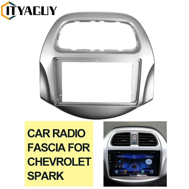 

9 дюймовая Автомобильная радиоустановка Fascia Для Chevrolet Spark Baic Beat Daewoo Matiz 2018 + комплект стереопанели приборной панели установочная рамка