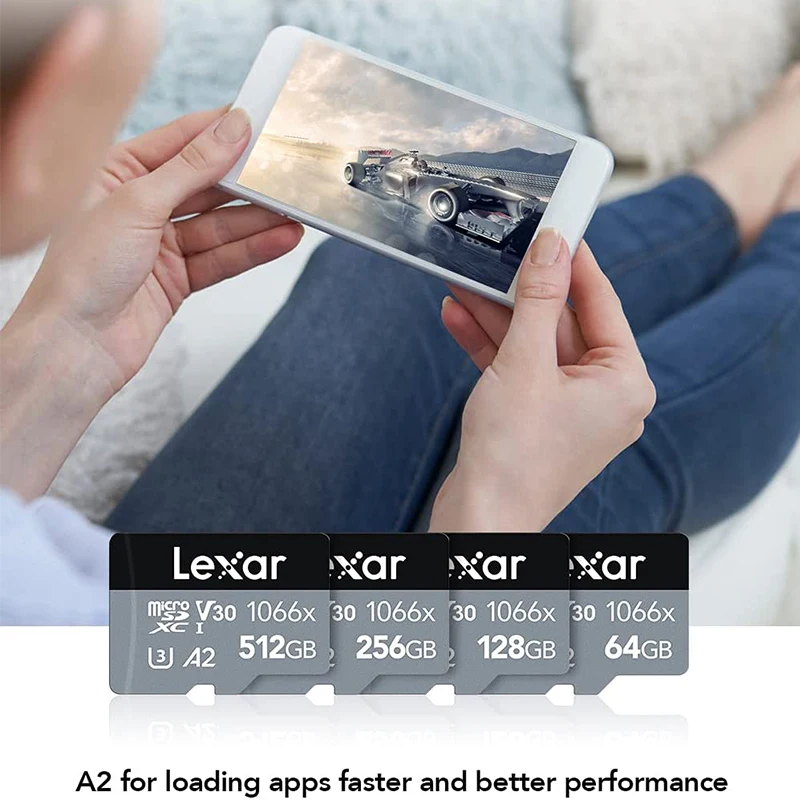 Карта памяти Lexar 1066x Micro SD 64 ГБ 128 256 512 MicroSD TF флэш-накопитель Профессиональная карта