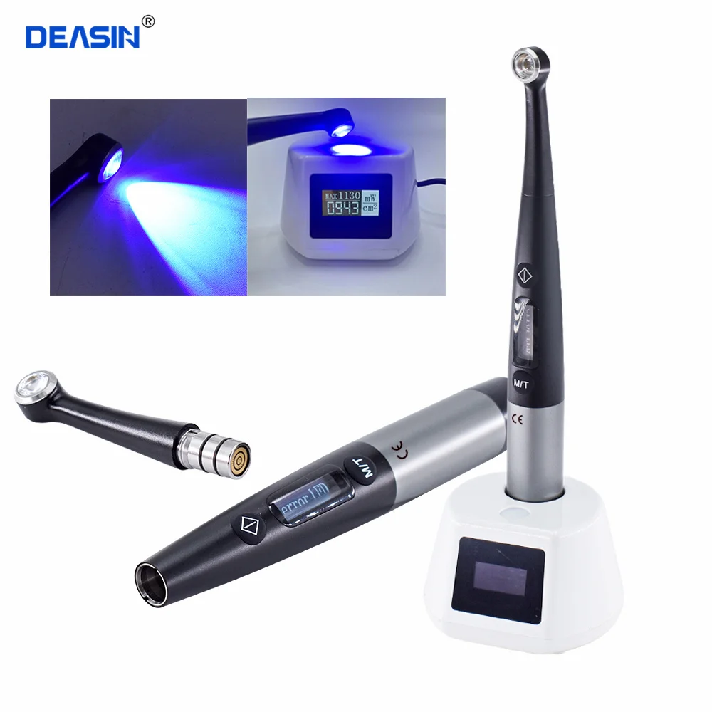 

Wireless Dental LED Curing Light Lamp with caries detector Light meter tester 1 Second Curing 3000 mw/cm² Dentist Instrument