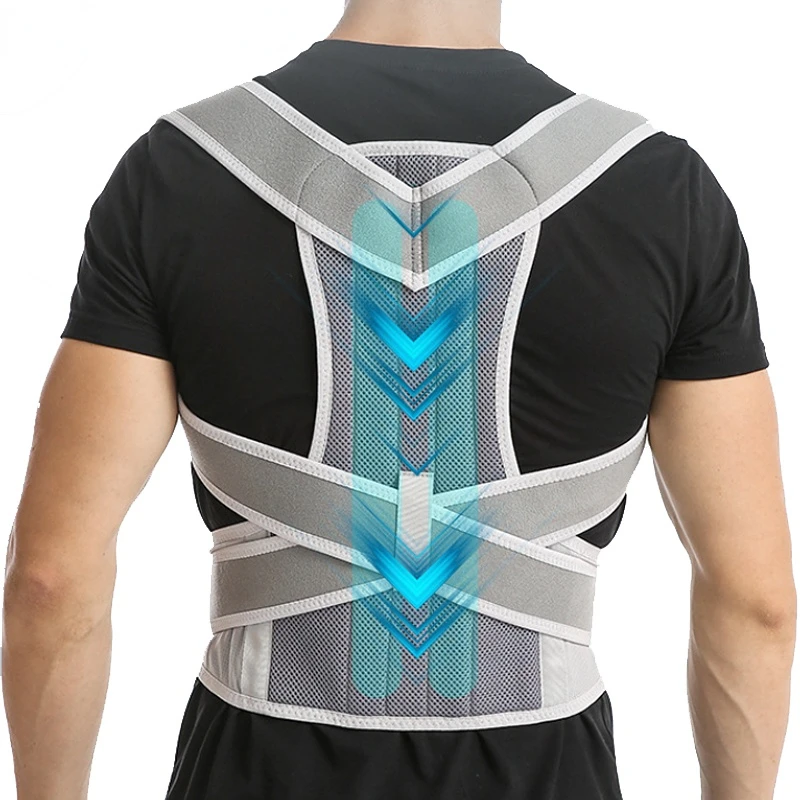 

Медицинский Регулируемый Корректор осанки для женщин и мужчин, предотвращает сутулость, облегчает боль, ремни осанки, поддерживающий банда...