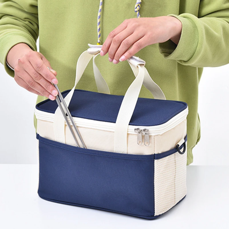 

6L High-Capacity Insulation Lunch Bag Waterproof Oxford Cloth Food Thermal Cooler Tote Holder Portable Picnic Storage Container