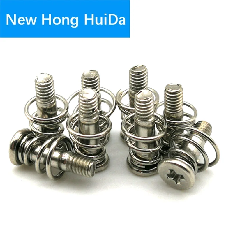

M2 M2.5 Graphics Card Step Spring Screw Computer Heat Sink Fixing PC PCB Backplane Nickel Plated Machine Set Screws