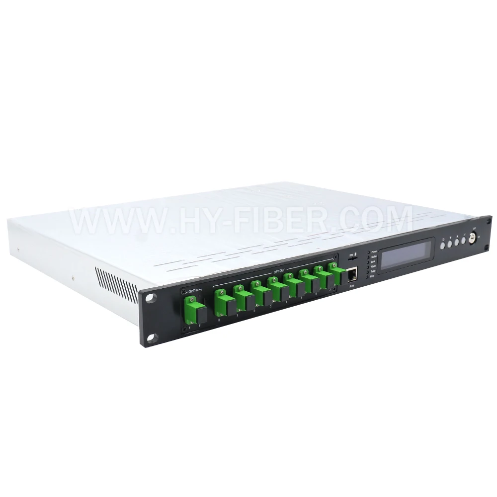 8-полосный усилитель CATV 1550 нм оптический двойной источник питания EDFA