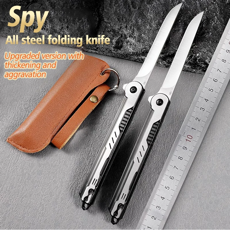 

Outdoor Fruit Knife Household Portable Folding Knife High Hardness Sharp Portable Titanium Alloy Knife Commercial Knife