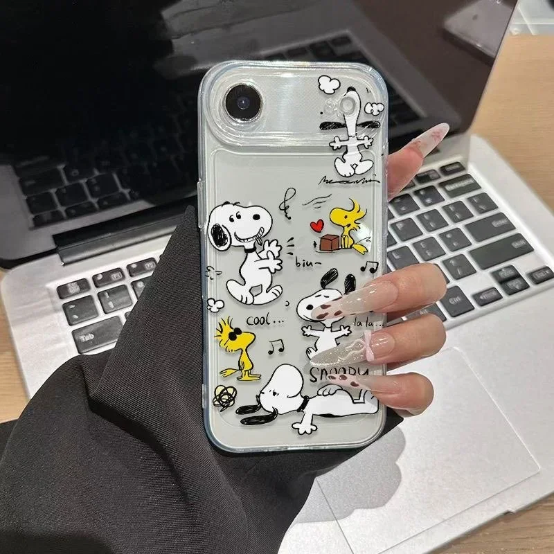 Фото Модный чехол для телефона Snoopy для Vivo Y31 V60 V30 V27 V40 V50 Lite V25 V23 V21E V20 V21 V23E V27E V29E Y200 V30E Мягкий прозрачный чехол №2