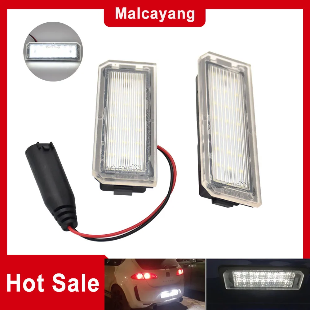 

2PCS LED License Number Plate Light Lamp White For Land Rover Range Rover L405 2012-up Sport L494 2013-up VW Phaeton